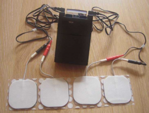 YK15AB Pain Relief TENS UNIT & Muscle Stimulator, 4 outputs, apply 8 pads  at the same time